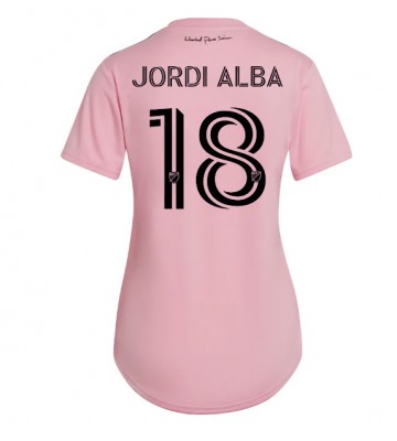 Inter Miami Jordi Alba #18 Hjemmebanetrøje Dame 2023-24 Kort ærmer